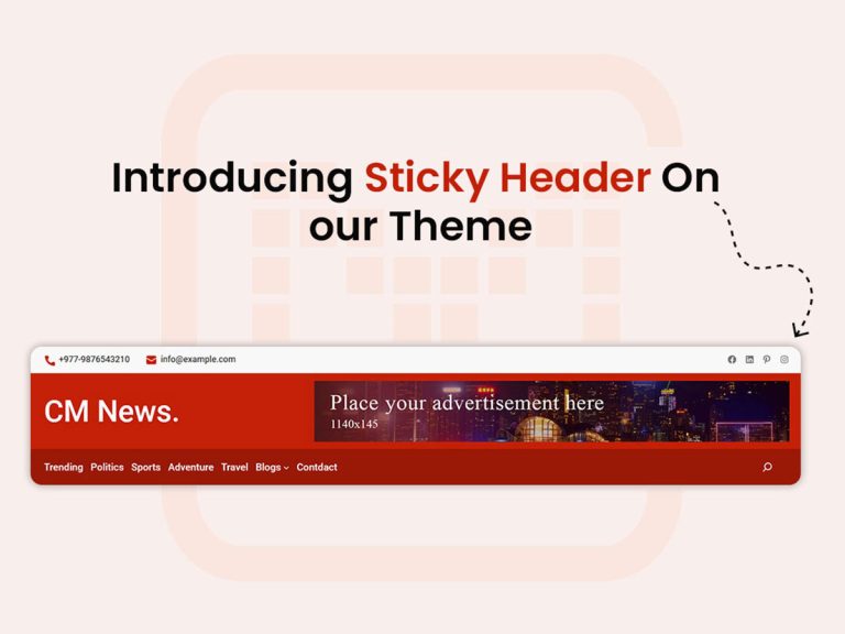 Introducing Sticky Header | CM Blocks